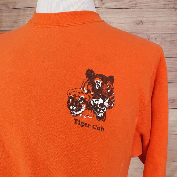 VINTAGE TIGER CUB BOY SCOUTS BSOA USA MADE 90s CREW NECK SWEATSHIRT ADULT SZ M - Picture 2 of 14